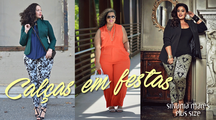 conjunto de calça e blusa para festa plus size