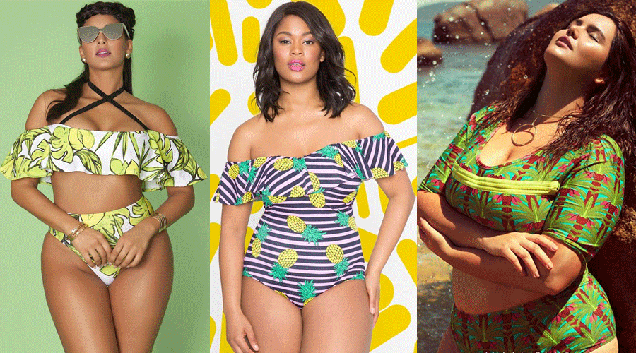 Resultado de imagem para moda plus size para a praia 2019